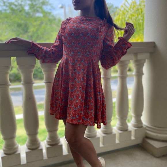 Floral Long Sleeve Dress - Picture 4 of 4